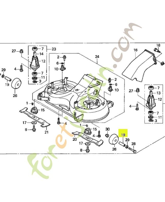 Entretoise réf. Honda 80355VK1003