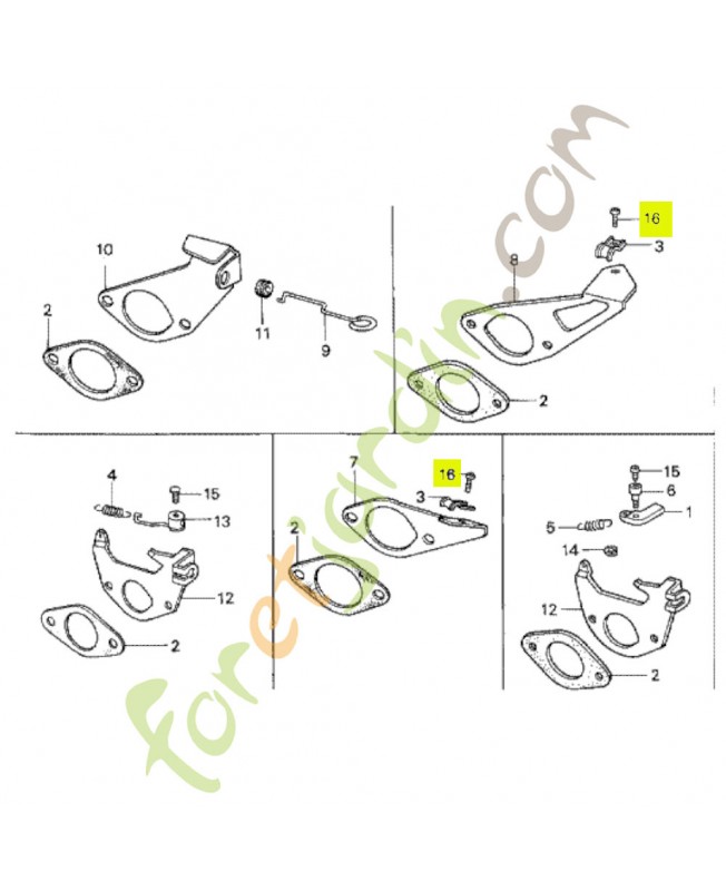 Vis a tete cylindrique 5x10 Honda 93500050100A