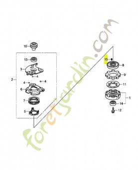 Clavette woodruff, 16x15 réf. Honda 9440116150