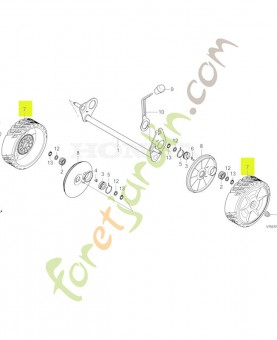 Roue  réf. Honda 42710VR8N00ZA