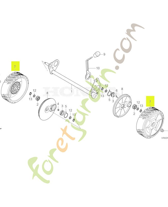 Roue  réf. Honda 42710VR8N00ZA