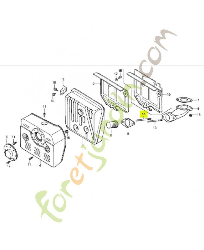 Goujon 8x70 Honda 92900080701B