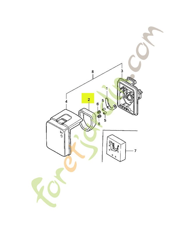 Element de filtre a air réf. Honda 17211ZM3000