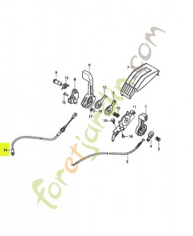 Cable comp. changement réf. Honda 54630VF0953