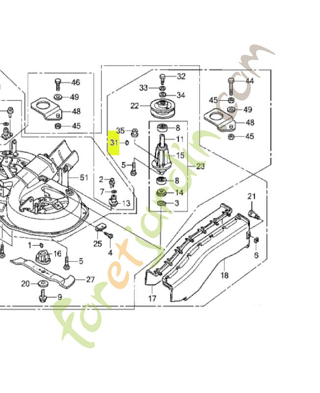 Clavette réf. Honda 80005Y09003