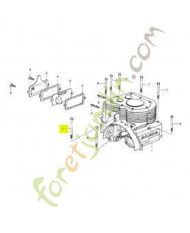 Boulon a tete hexagonale 8x100 Honda 92101081000A
