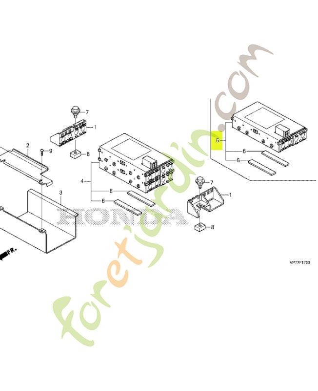 Batterie (1p) réf. Honda 31520VP7C10