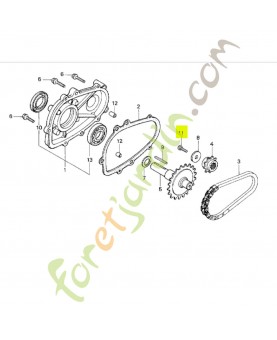 Boulon a tete hexagonale 8x22 Honda 92101080220A