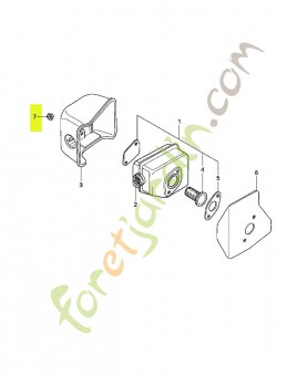 Ecrou d'auto-blocant, 6mm réf. Honda 90343ZE6000