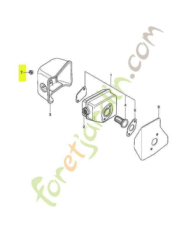 Ecrou d'auto-blocant, 6mm réf. Honda 90343ZE6000