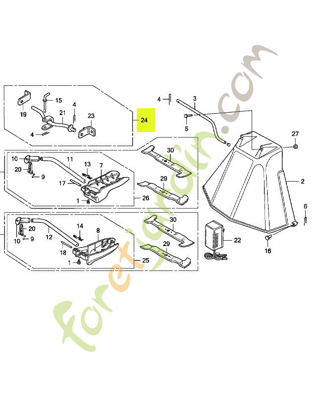 Ens., accessoire attelage réf. Honda 80596VK1003