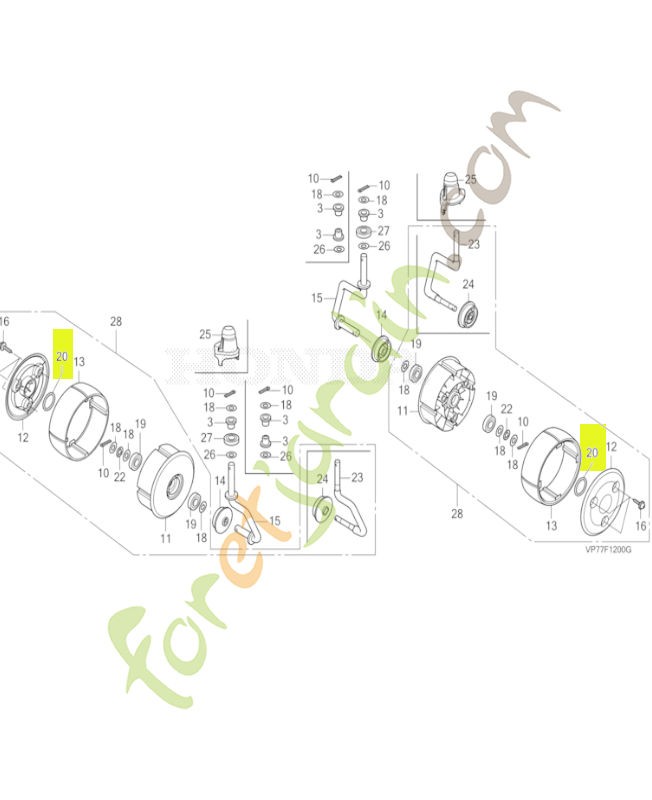 Joint torique réf. Honda 91352VP9000