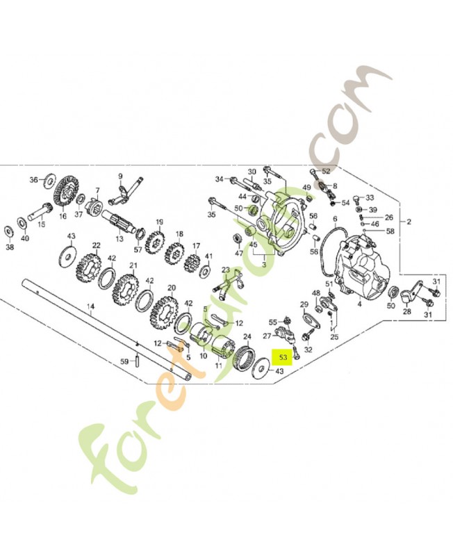 Boulon 6x25 Honda 92101060250H