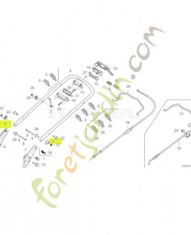 Prise de joint de poignee réf. Honda 53125VR8N00ZA