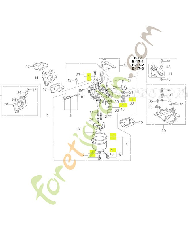 Jeu de joints réf. Honda 16010ZE2812
