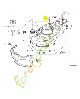 Boulon 5x22 Honda 92101050220A