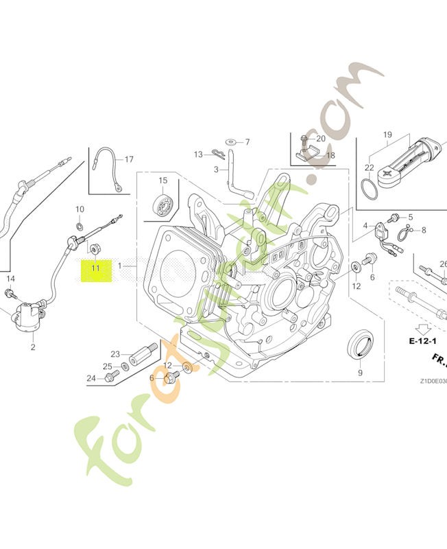 Ecrou de bride, 10mm réf. Honda 9405010000