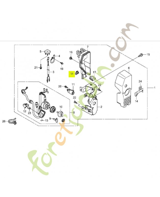 Clips d'accouplement Réf. Honda 91565SEL003
