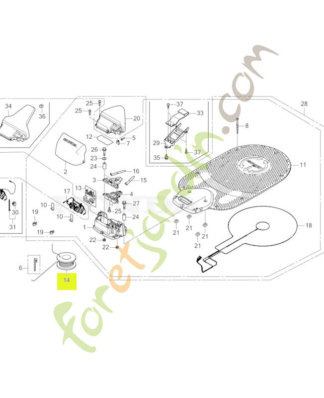 Fil zone Réf. Honda 31575VP9PA0