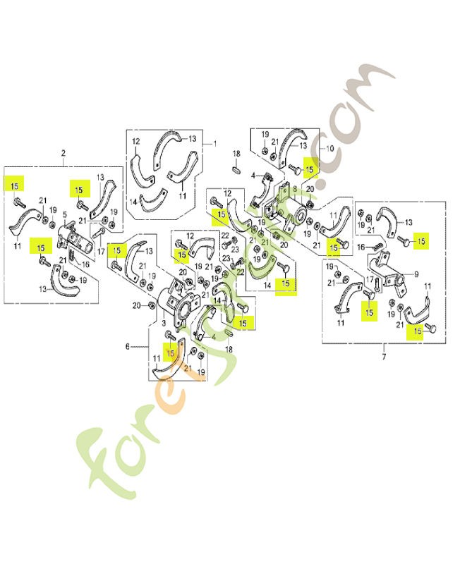 Boulon, fixation de dent réf. Honda 90101777000