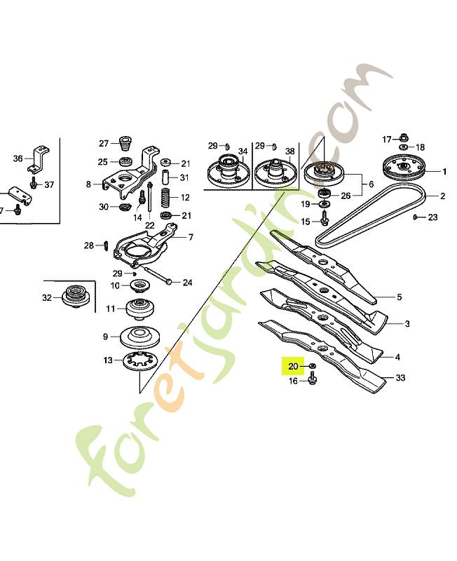 Rondelle elastique, 10mm réf. Honda 90502VG3000
