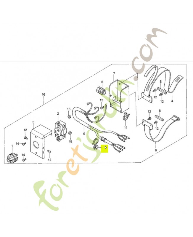 Agrafe de tuyau 135MM Honda  référence 91558SM4003