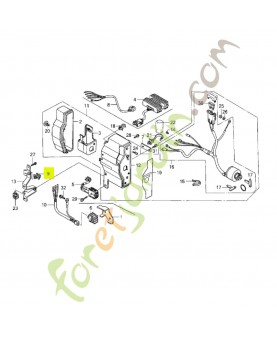 Agrafe de faisceau - Réf. Honda 91558SD5003