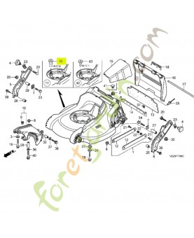 Butoir Honda 91555VE1E00  Remplace référence 91555VE2L00