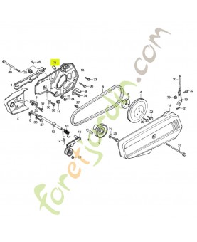 douille d'appui de couvercle  - Réf. Honda 91554735000
