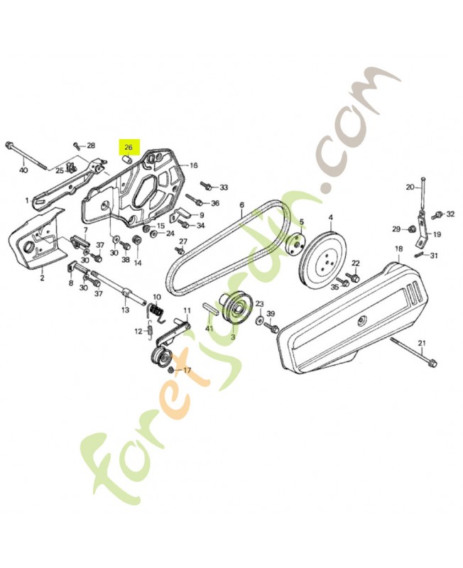 douille d'appui de couvercle  - Réf. Honda 91554735000