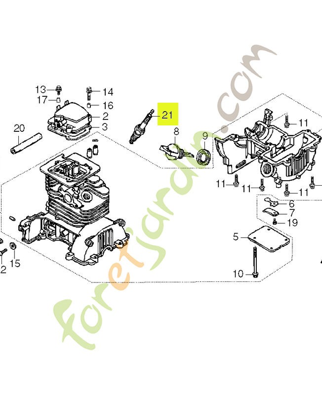 Bougie d'allumage (u16fsr-UB) réf. Honda 9805655757