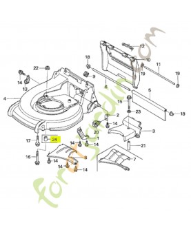 Entretoise de moteur Honda 91553VG0000