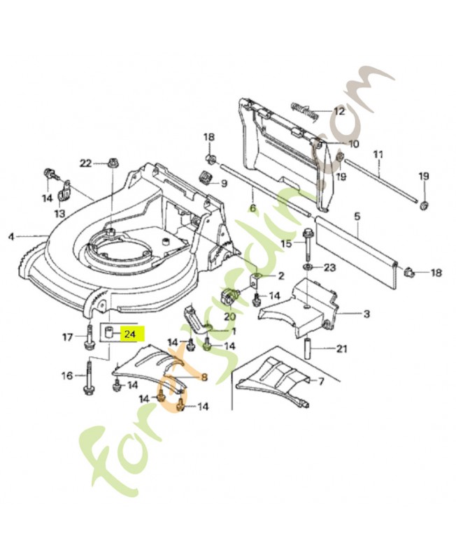 Entretoise de moteur Honda 91553VG0000