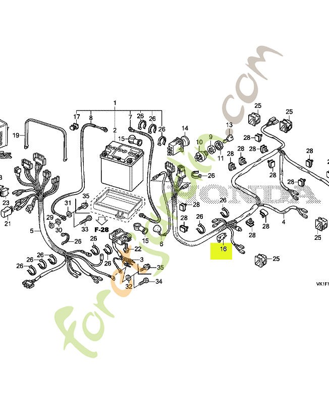 Ens. contacteur point mort réf. Honda 35470VK1H01