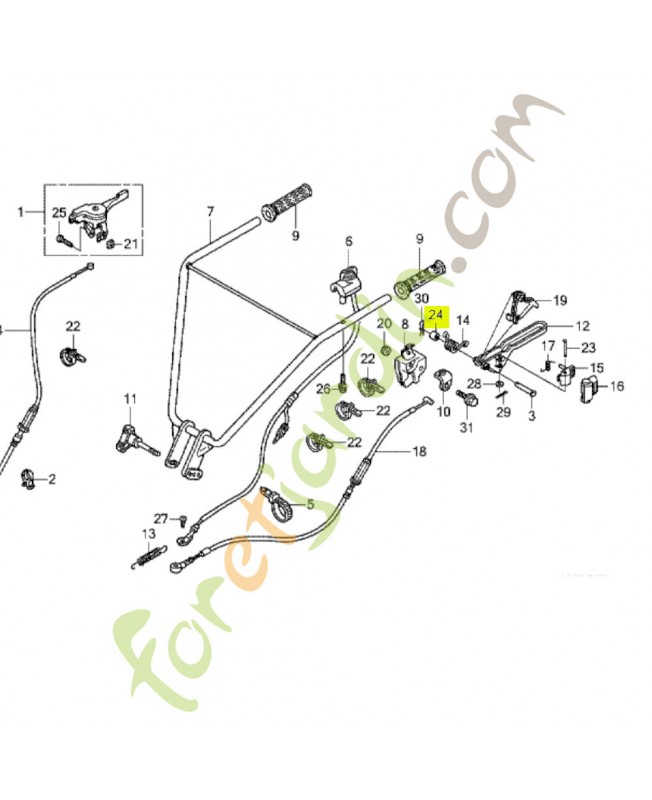 Entretoise - Réf. Honda 91552V34000