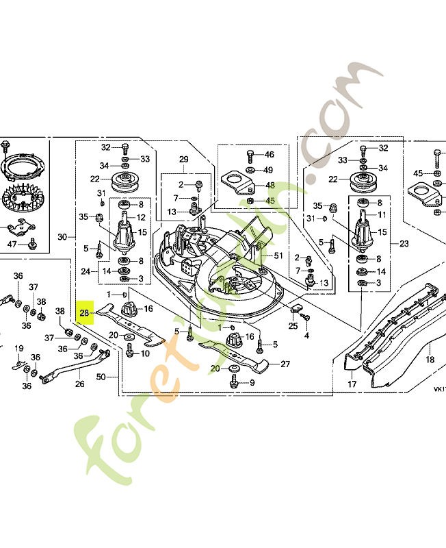 Lame d. réf. Honda 80395Y09003