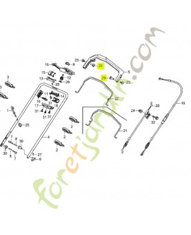 Collier poignée  Honda référence 91551VK8N60