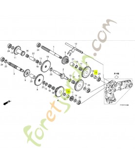 Douille d'ecartement Honda 91551777000