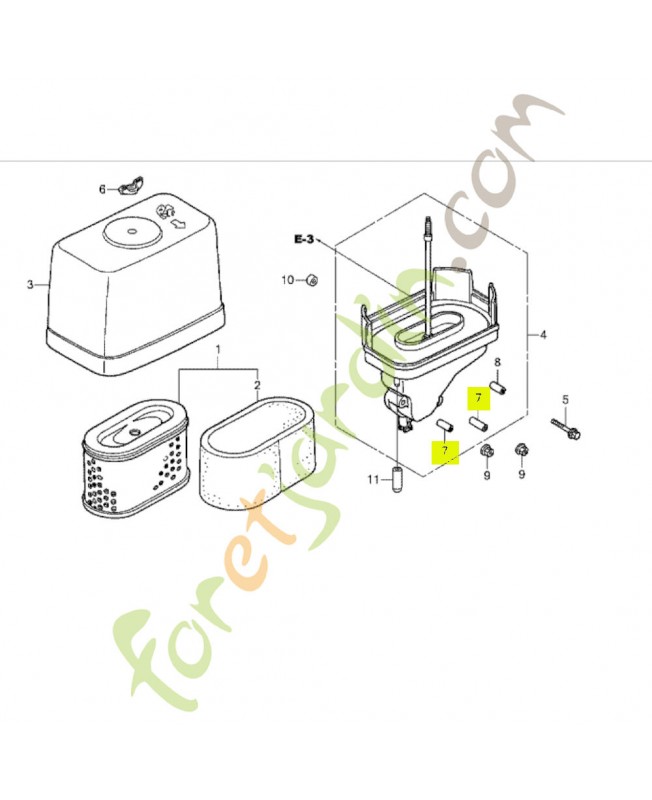Douille de filtre a air Honda référence 91502ZF5V00