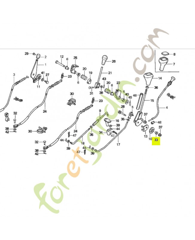 Douille d'écartement 8.1X12X9 Honda référence  91501766000