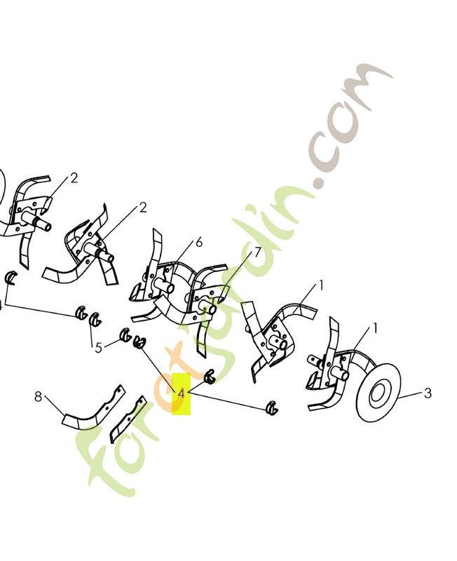 Goupille, 8mm réf. Honda 80123V40003