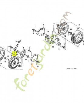 Plaque de regulateur av. réf. Honda 42951VF0000