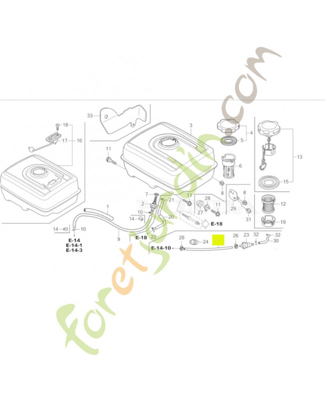Tuyau d'essence 4.2x120 Honda 91424ZBC813