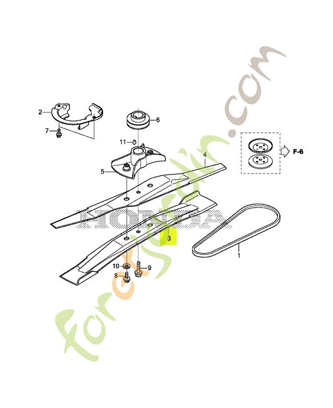 Lame de rotor réf. Honda 72511VR8M00