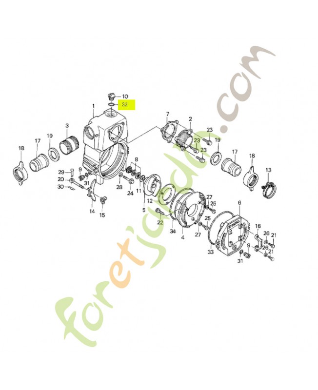 Joint torique 3.5x29.7 Honda 91352YB8003