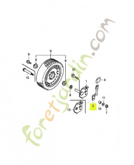 Plaque de regulateur av. réf. Honda 42951VH7L50