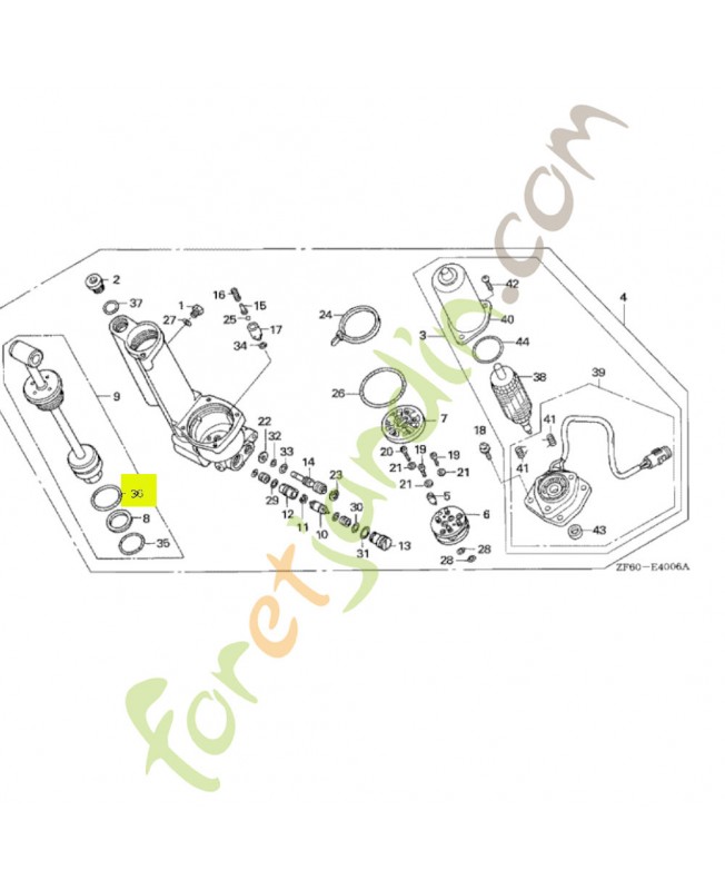 Joint torique 2.0x44.5 Honda 91317ZV5821