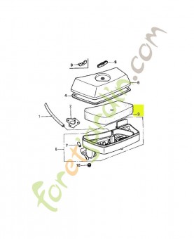 Element de filtre a air réf. Honda 17211ZG1700