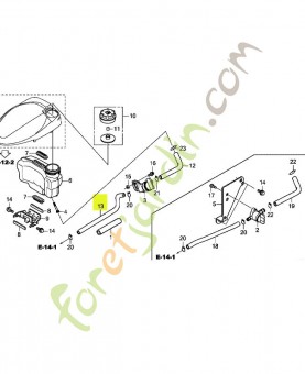 Tuyau d'essence réf. Honda 17702ZM0800