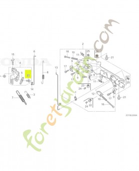 Boulon de bride, 6x10 réf. Honda 957010601000